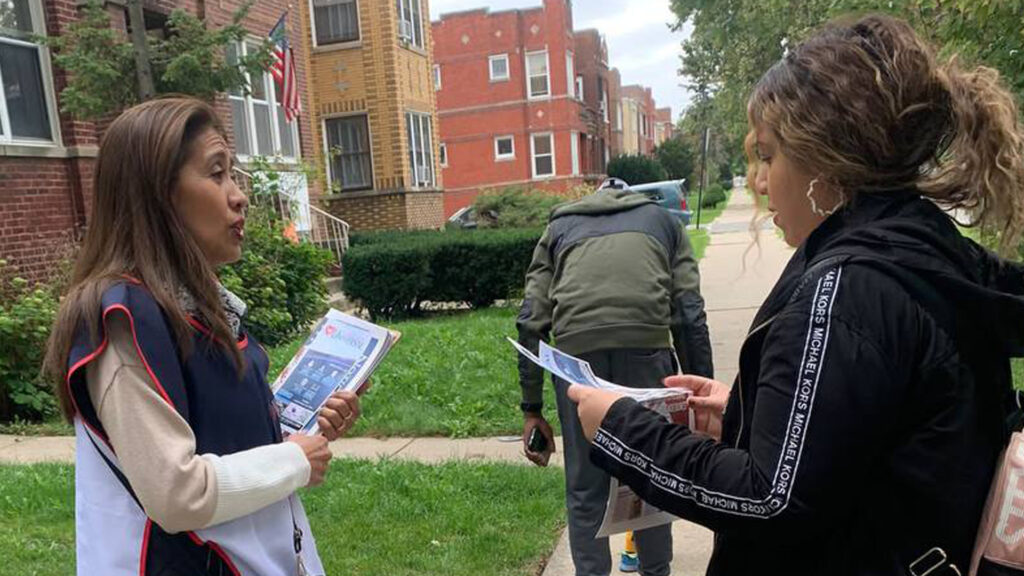 Evangelización en las calles de Chicago
